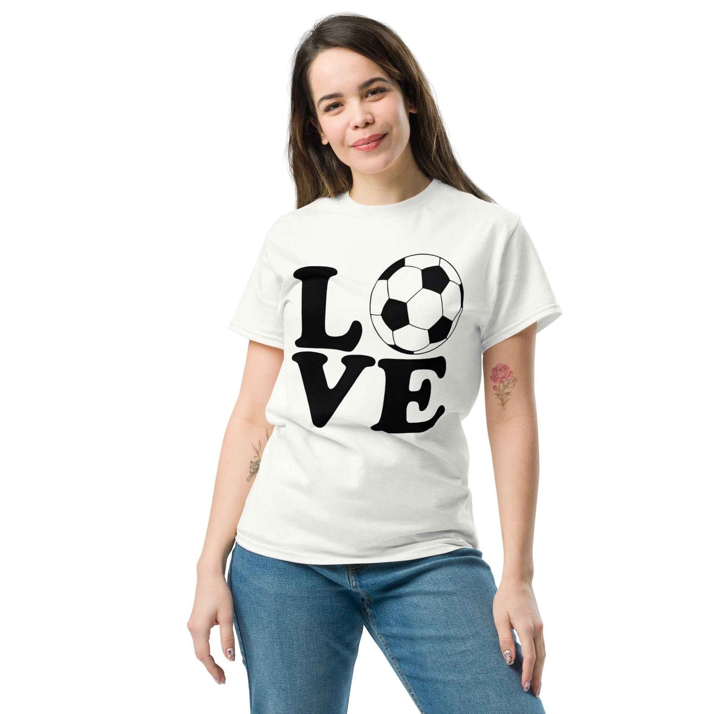 Love Soccer Tshirt Black Print
