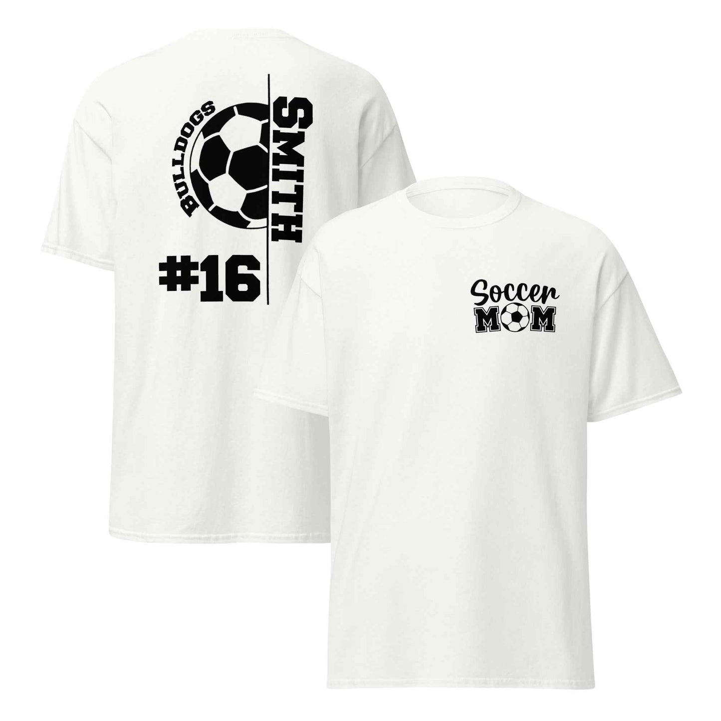 Soccer Mom Support TShirt Black Print