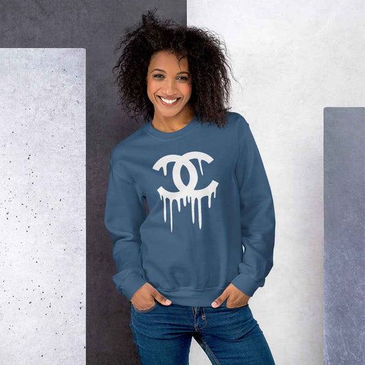 CC Drip Sweatshirt - White
