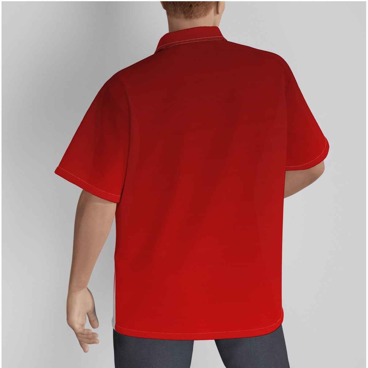 Men's Christmas Shirt With Button Closure - Present