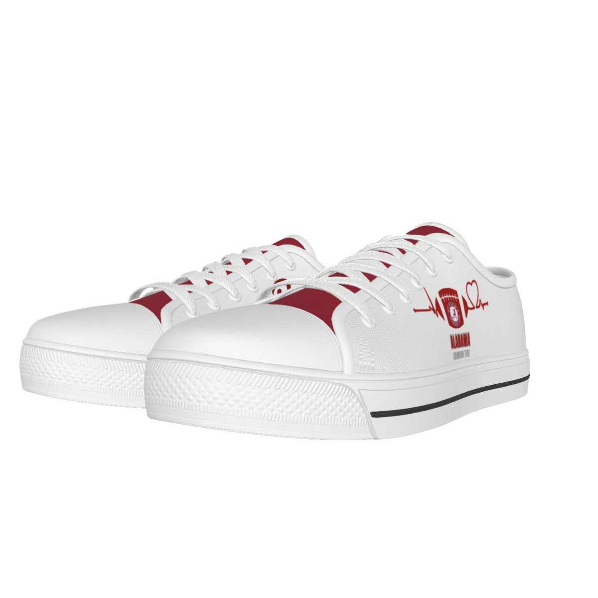 Women's Alabama Heartbeat White Sole Canvas Shoes