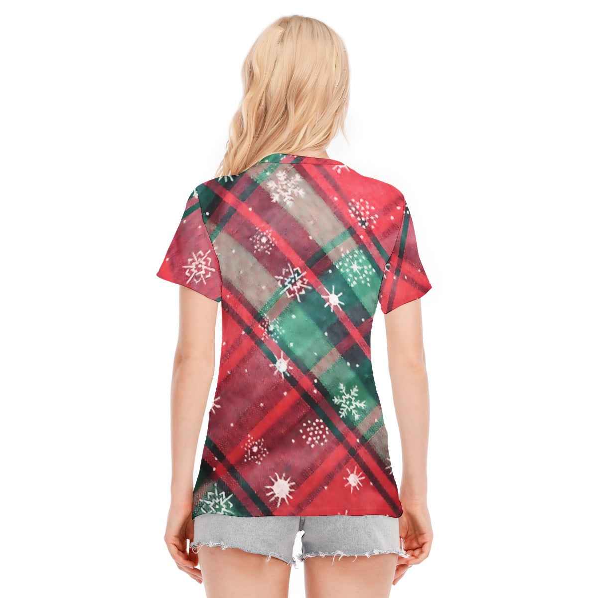 Women's Round Neck Ho Ho Holy What A Year T-Shirt