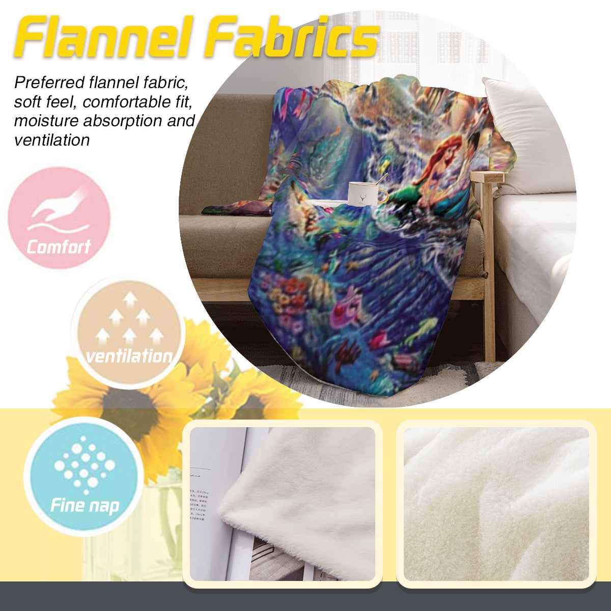Little Mermaid Style 2 Blanket