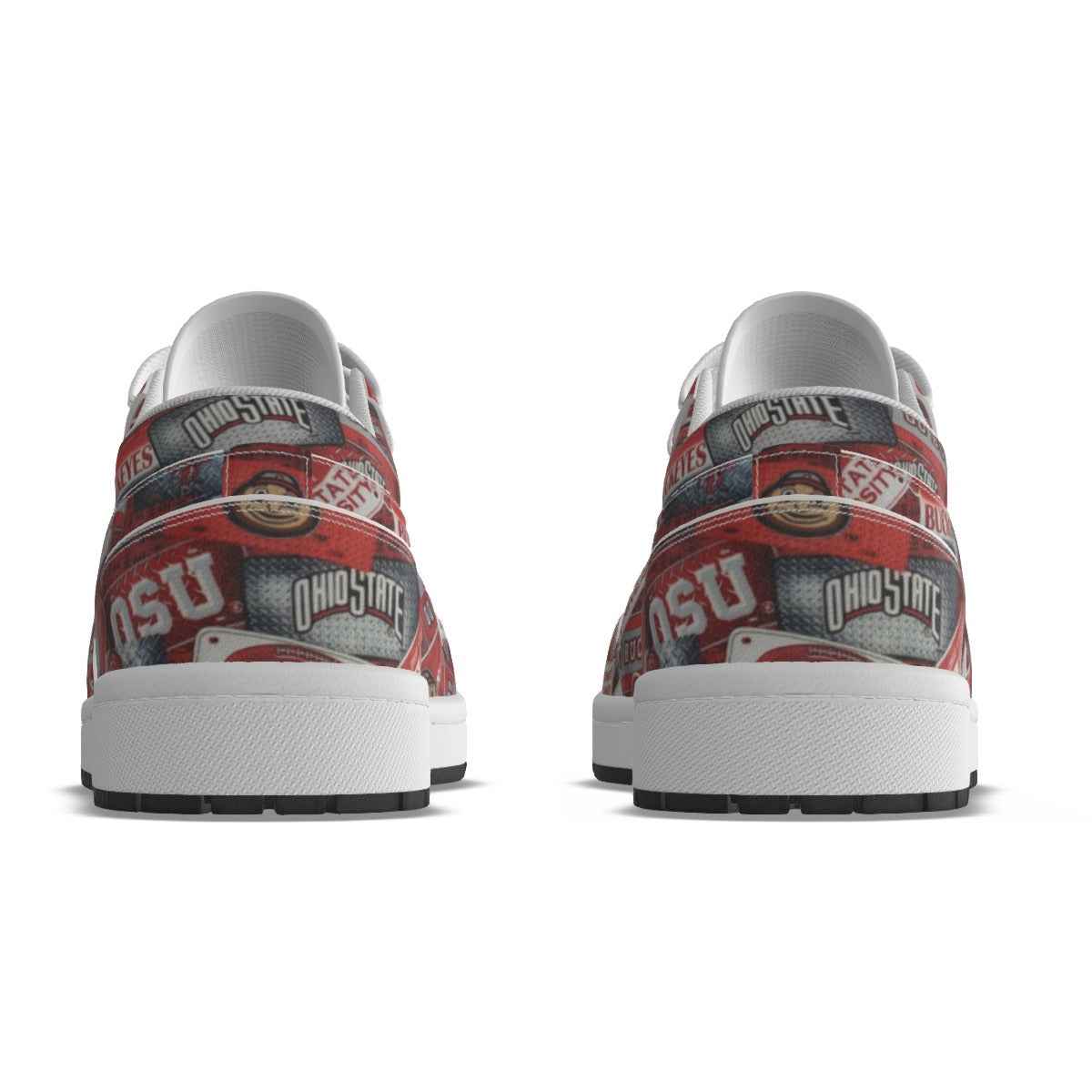 Men's OSU Low State Leather Stitched Shoes