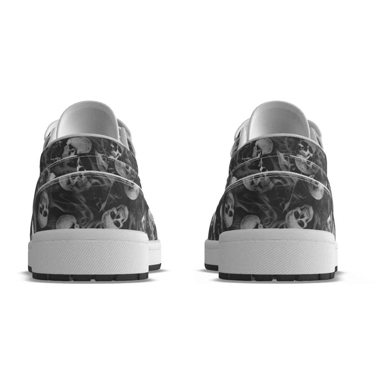 Men's Smokey Skulls Low State Leather Stitched Shoes
