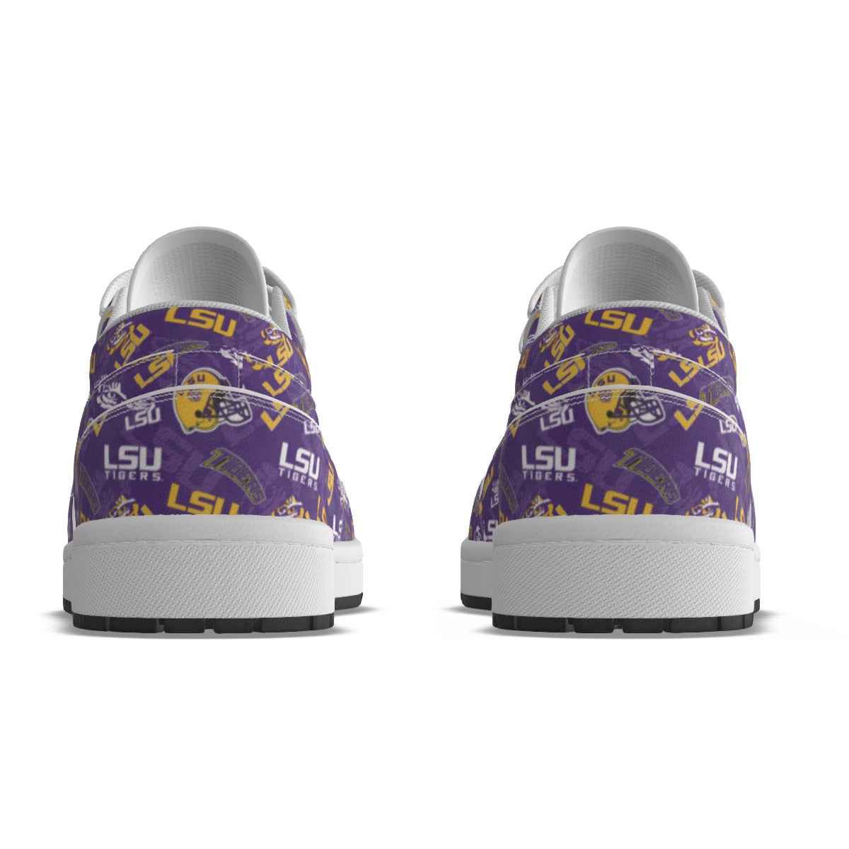 Men's LSU Low State Leather Stitched Shoes Style 1