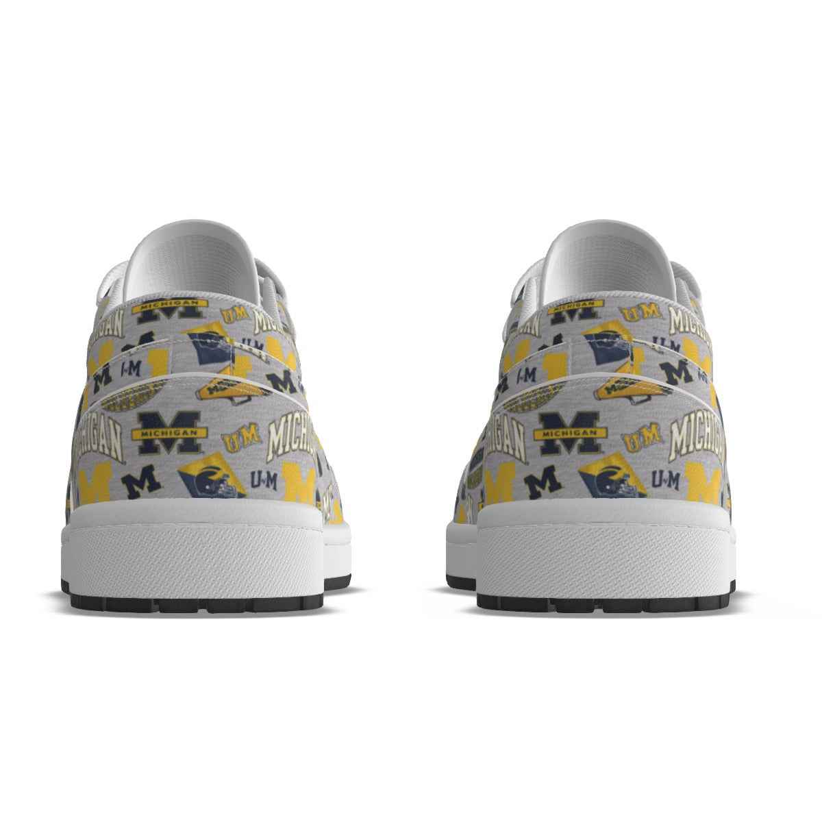 Men's Michigan Low State Leather Stitched Shoes Style 1