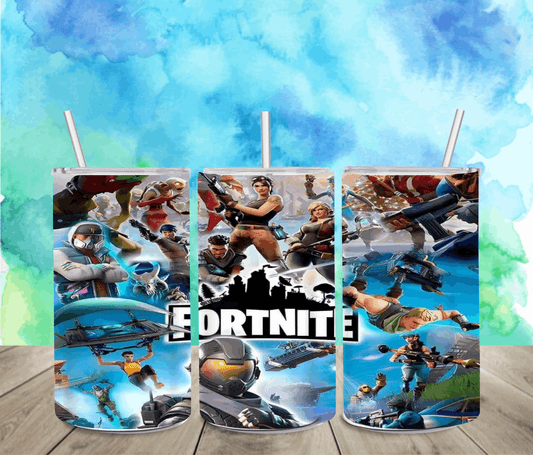 Fortnite 12oz Sippy or Skinny Tumbler