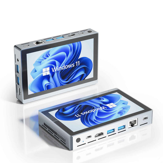 HIGOLEPC Mini PC Win 11 PROCeleron N5095 Mini Computer with Fan16GB DDR4256GB ROMFull-Featured Type-C Mini PC with ScreenMicro PC 4K 60Hz Triple DisplayMini Gaming Computer WiFi 5.0 BT5.2