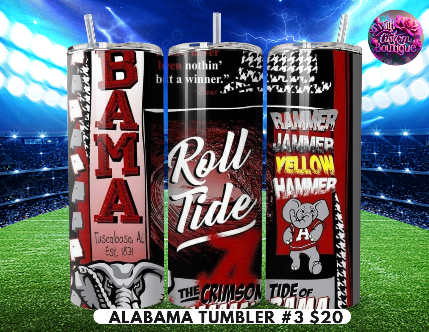 Alabama Football Tumbler