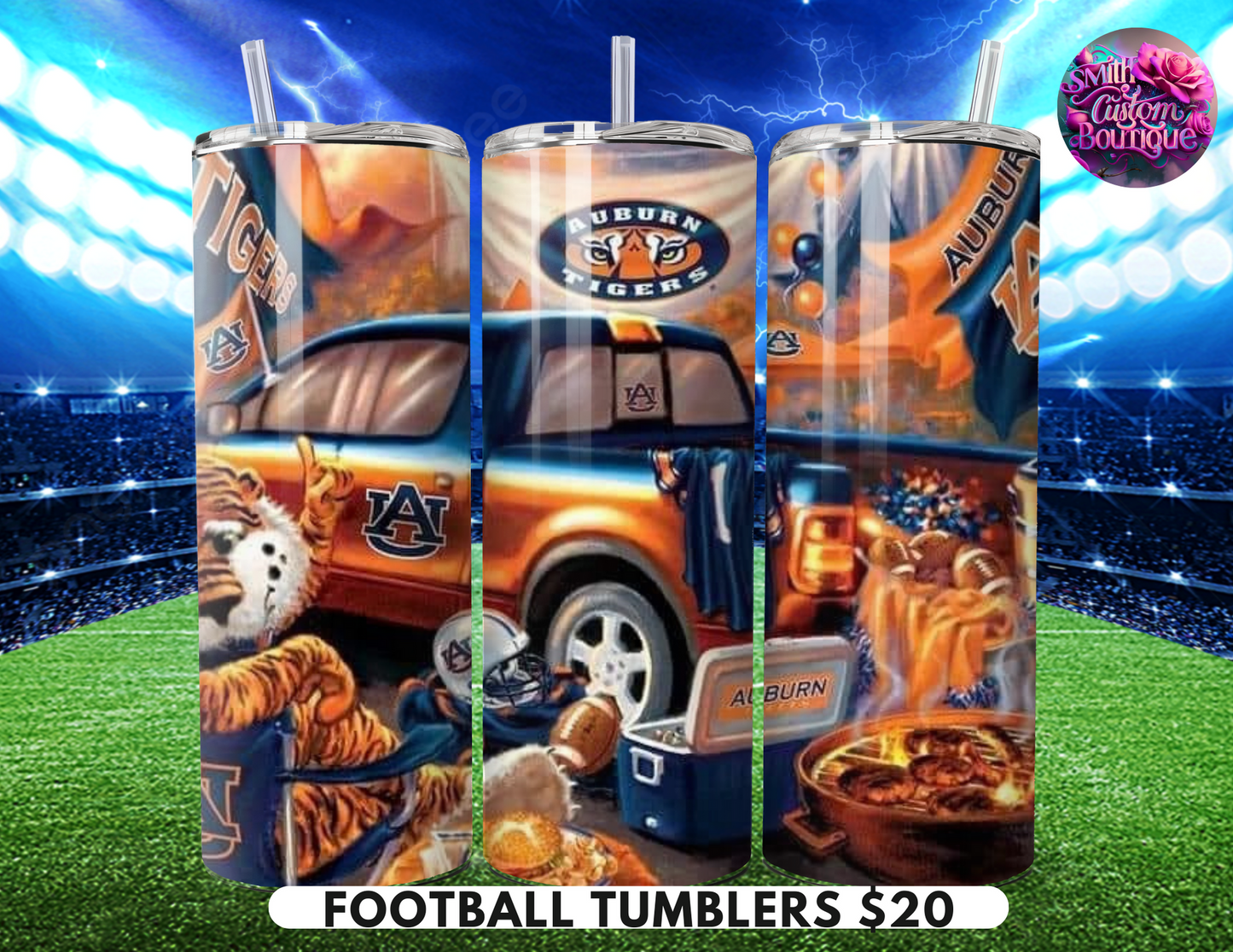 Tailgate Football Tumblers