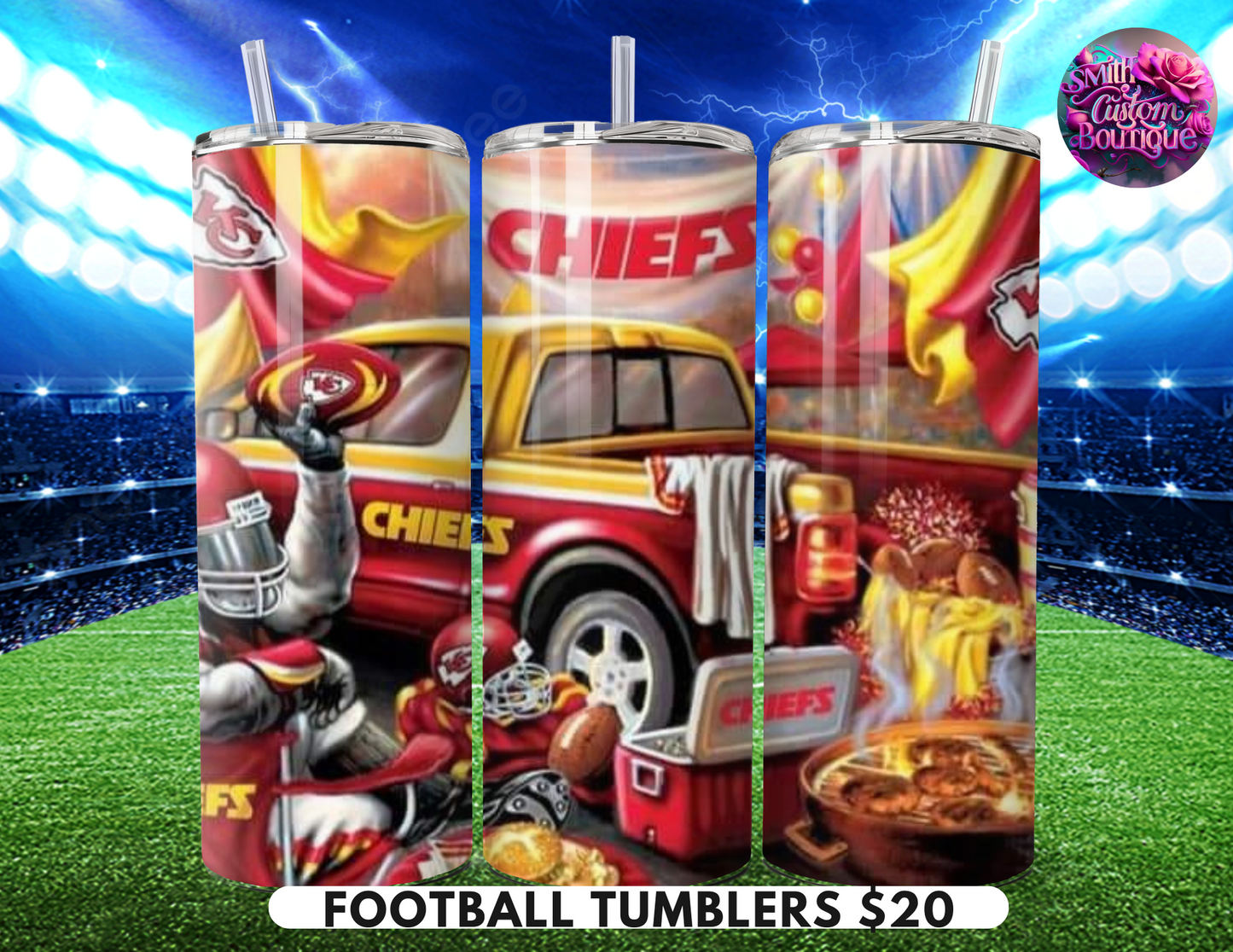 Tailgate Football Tumblers