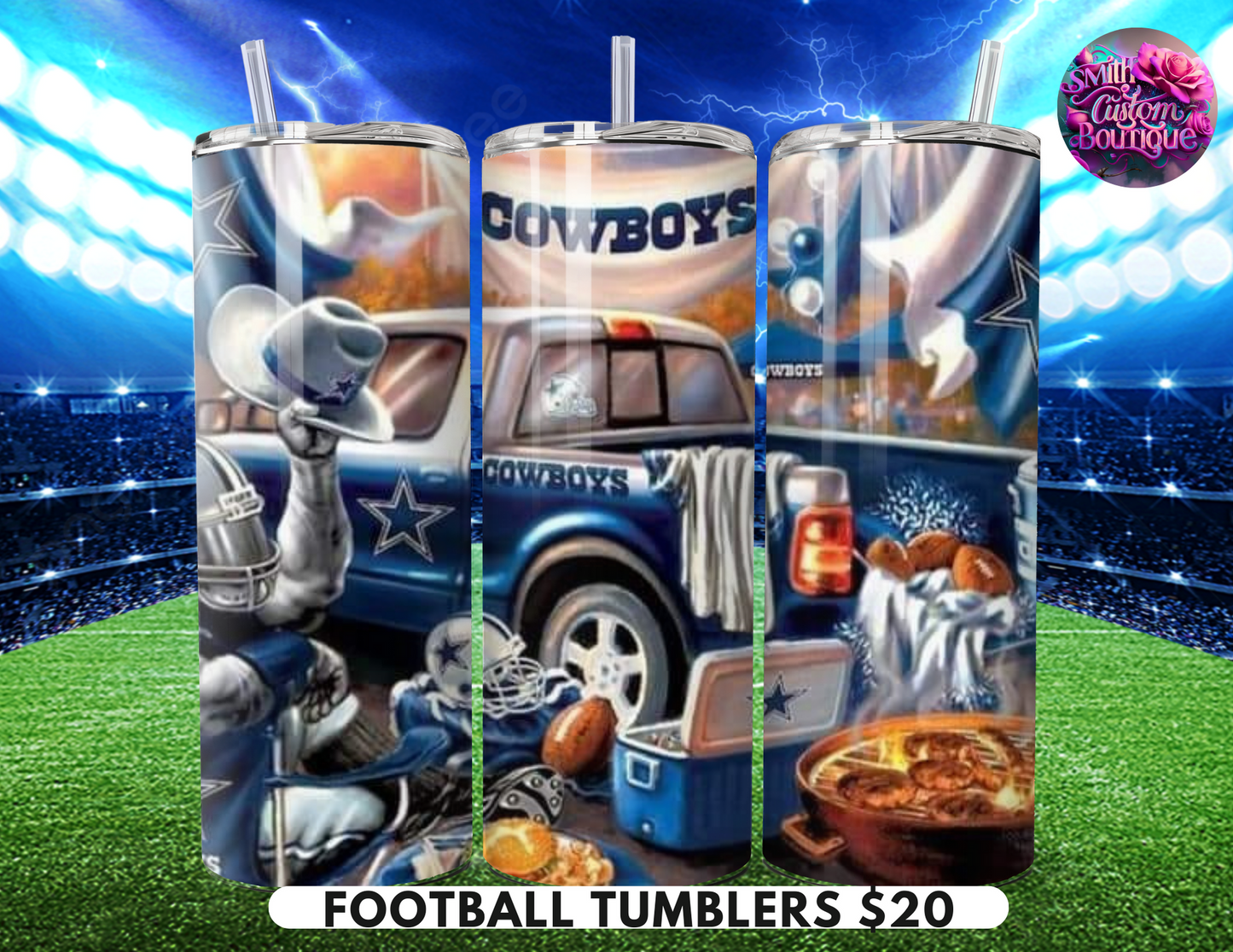 Tailgate Football Tumblers