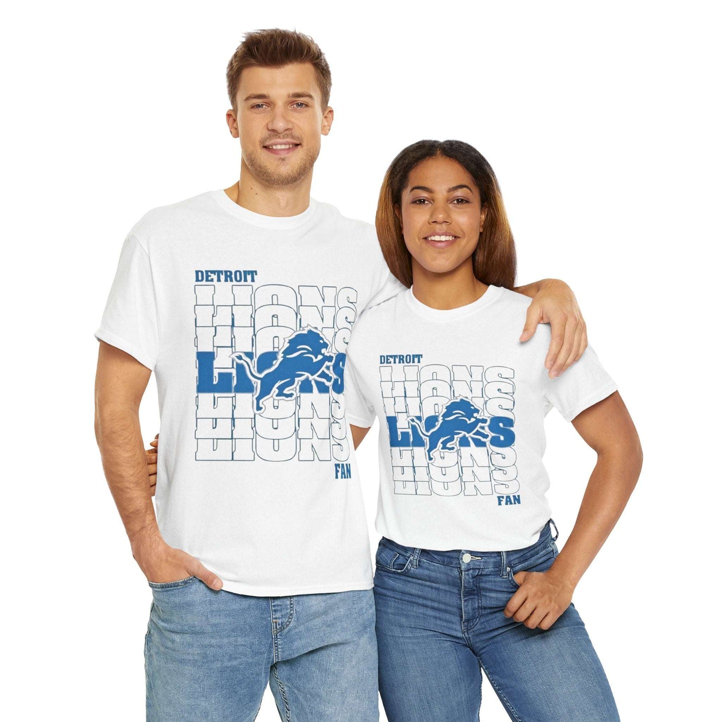 Detroit Lions Fan Unisex Cotton Tee – Perfect for Game Day!