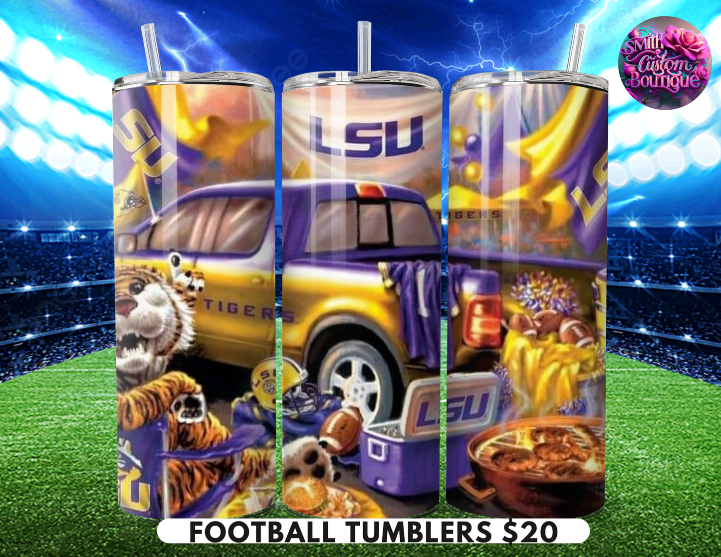 Tailgate Football Tumblers