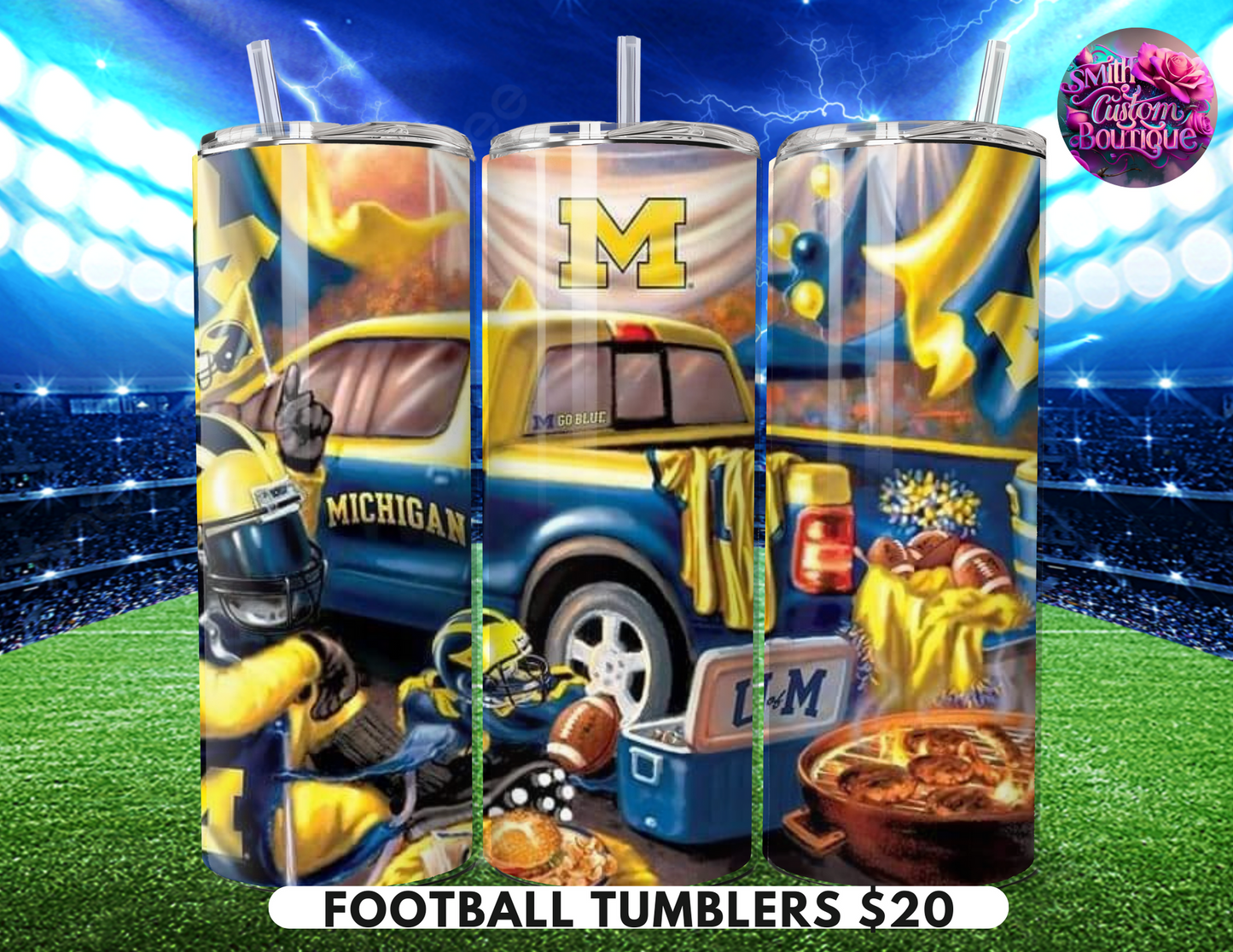 Tailgate Football Tumblers