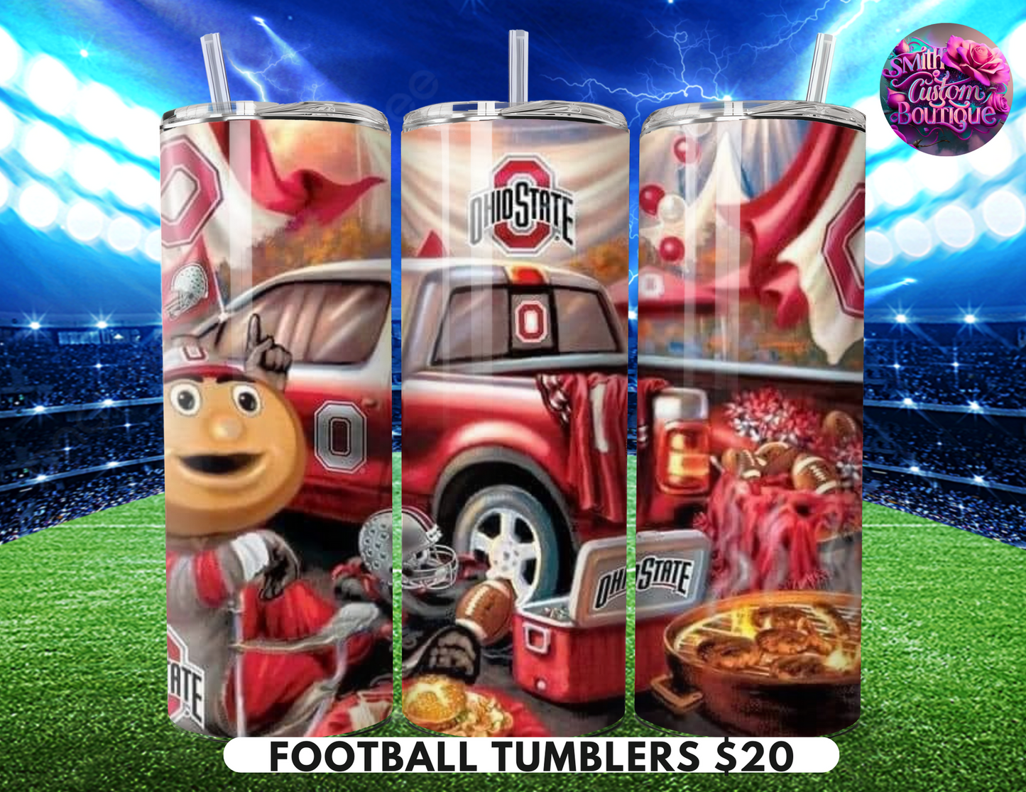 Tailgate Football Tumblers