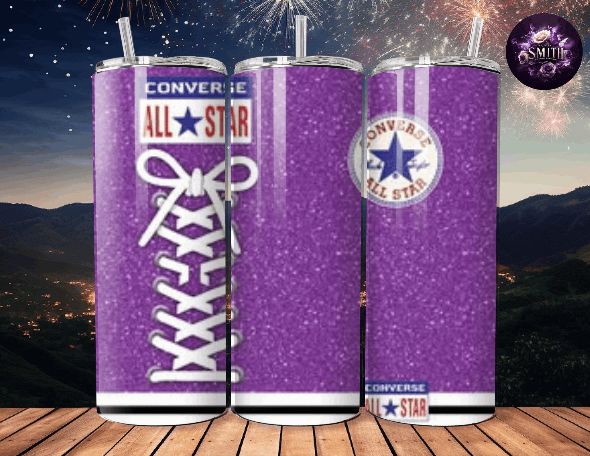 Purple Converse Tumbler