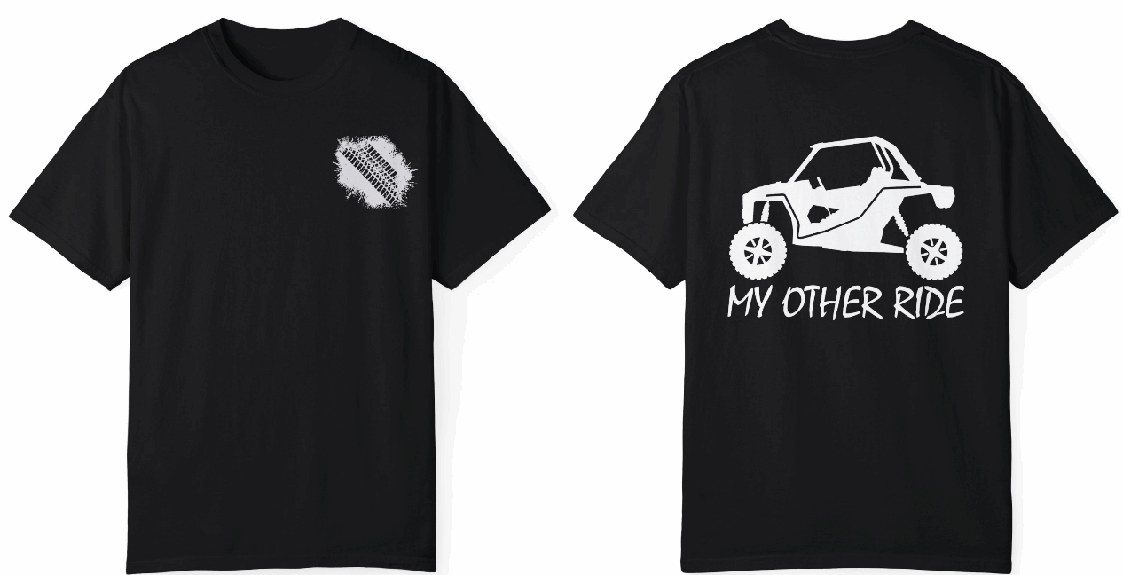 Adventure Cotton T-Shirt - 'My Other Ride' Off-Road Design