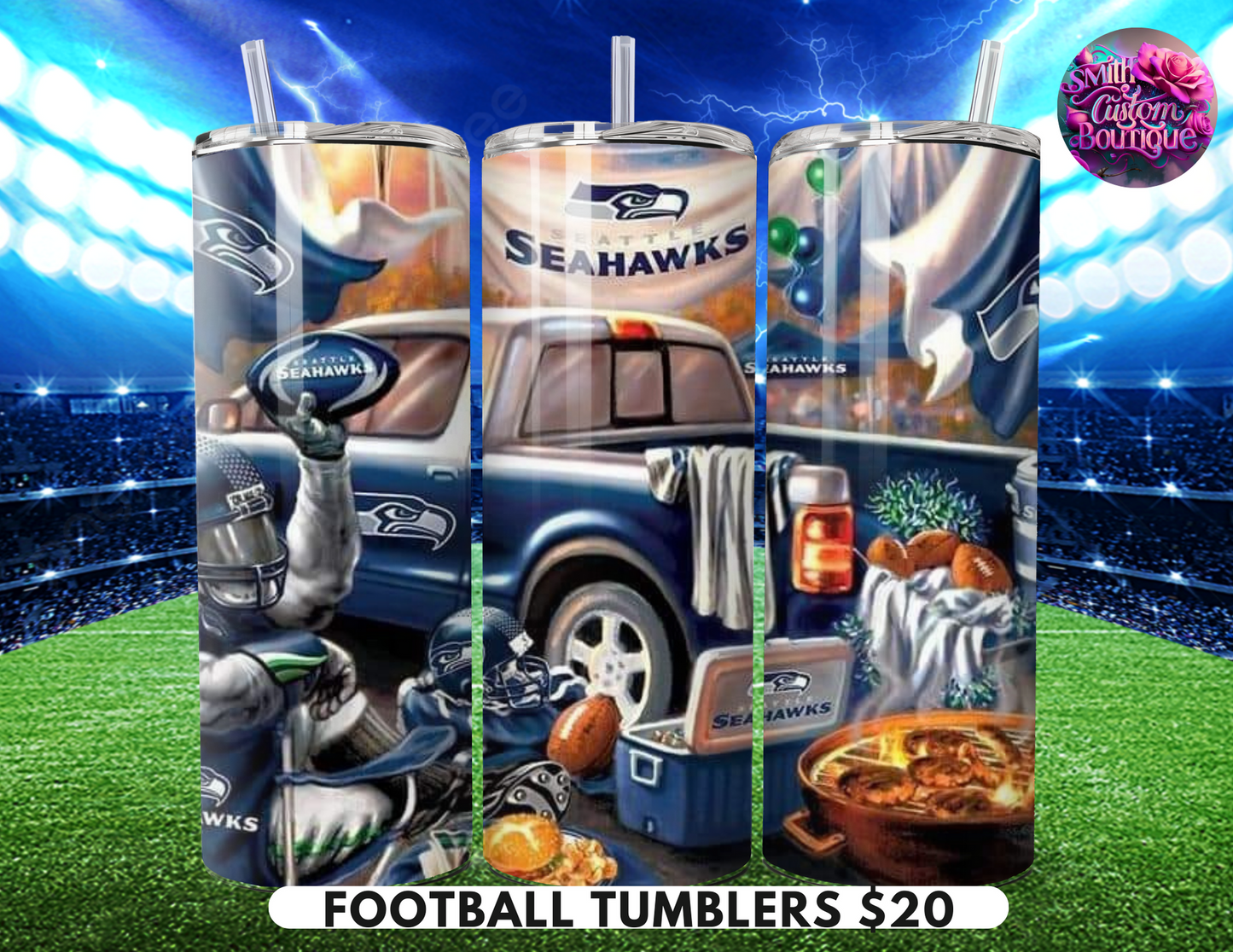 Tailgate Football Tumblers