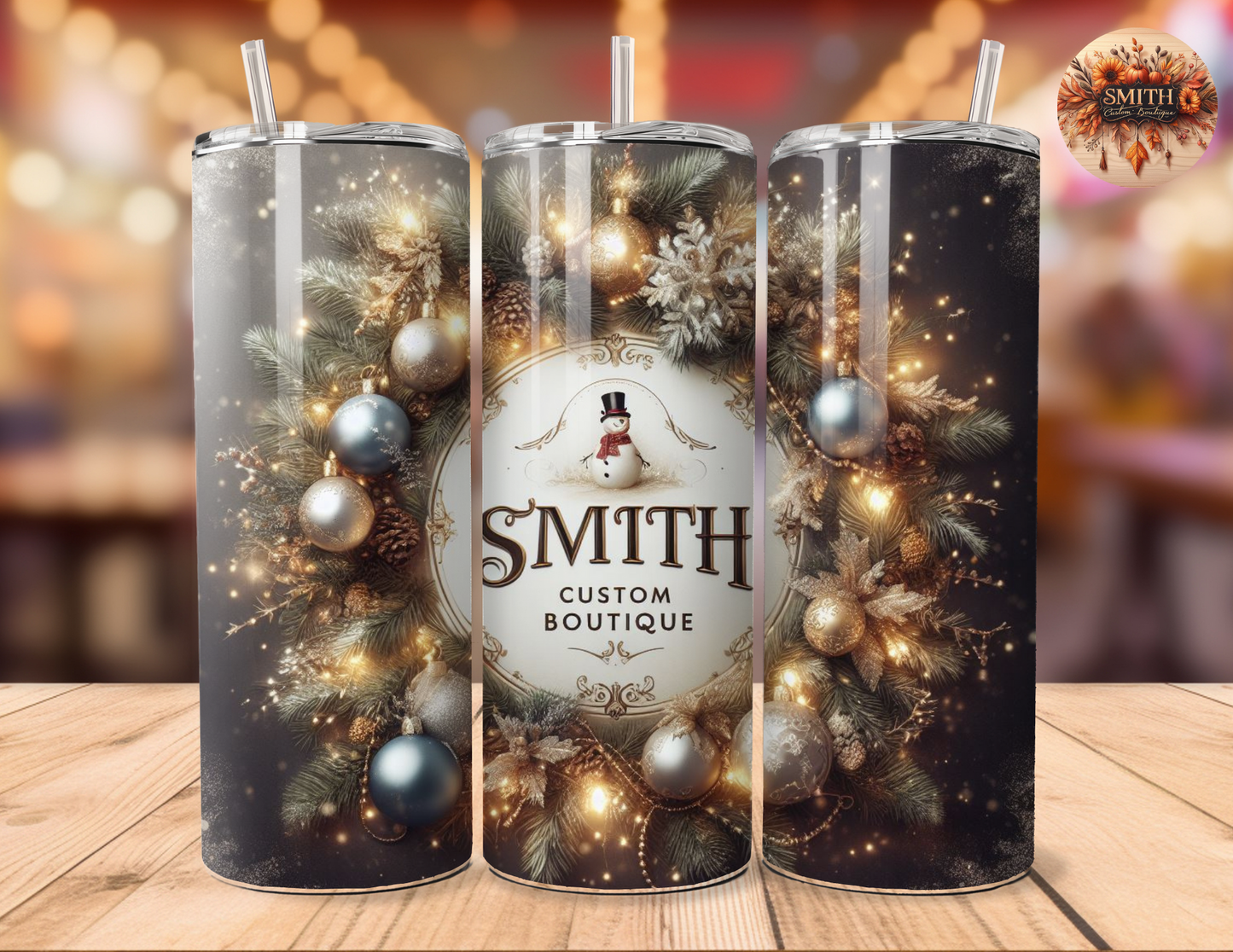 Smith Custom Boutique Christmas Tumbler