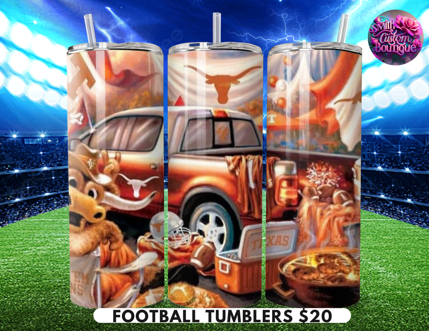 Tailgate Football Tumblers