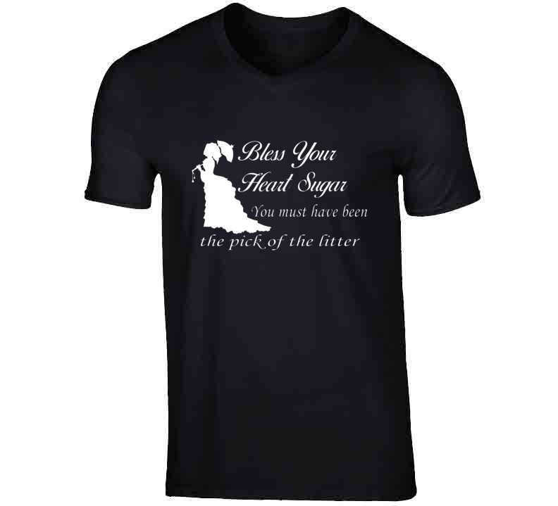 Bless Your Heart Ladies Black T Shirt