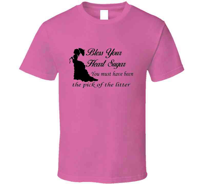 Bless Your Heart Pink Ladies T Shirt