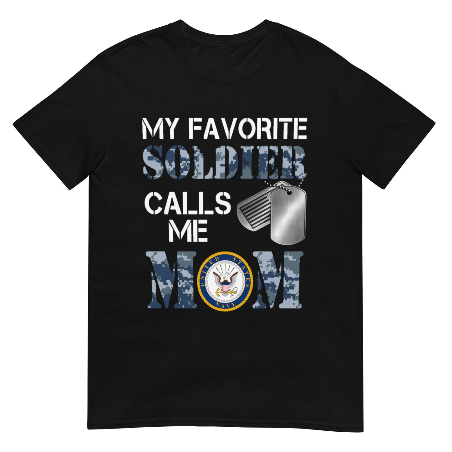 Navy Mom Softstyle T-Shirt