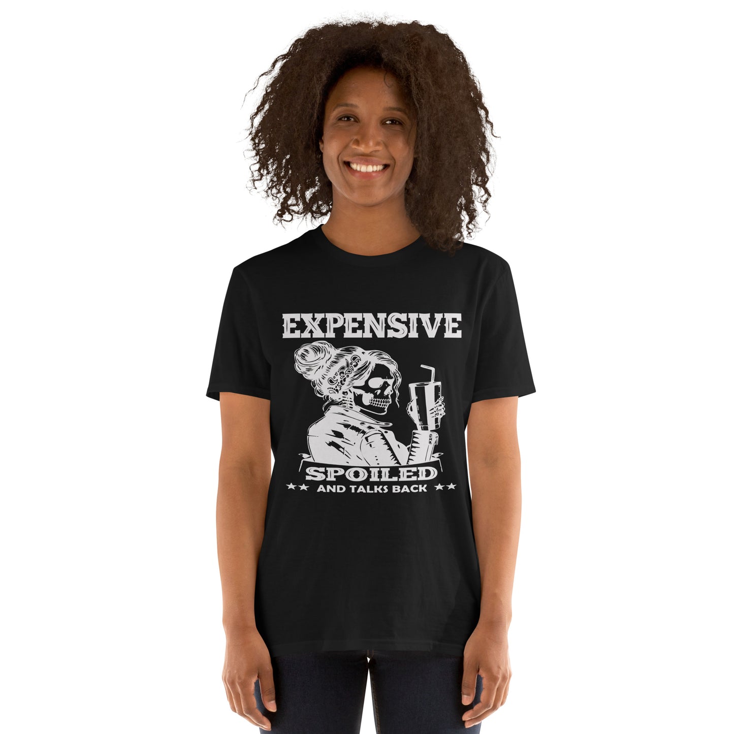 Expensive Spoiled and Talks back White T-shirt