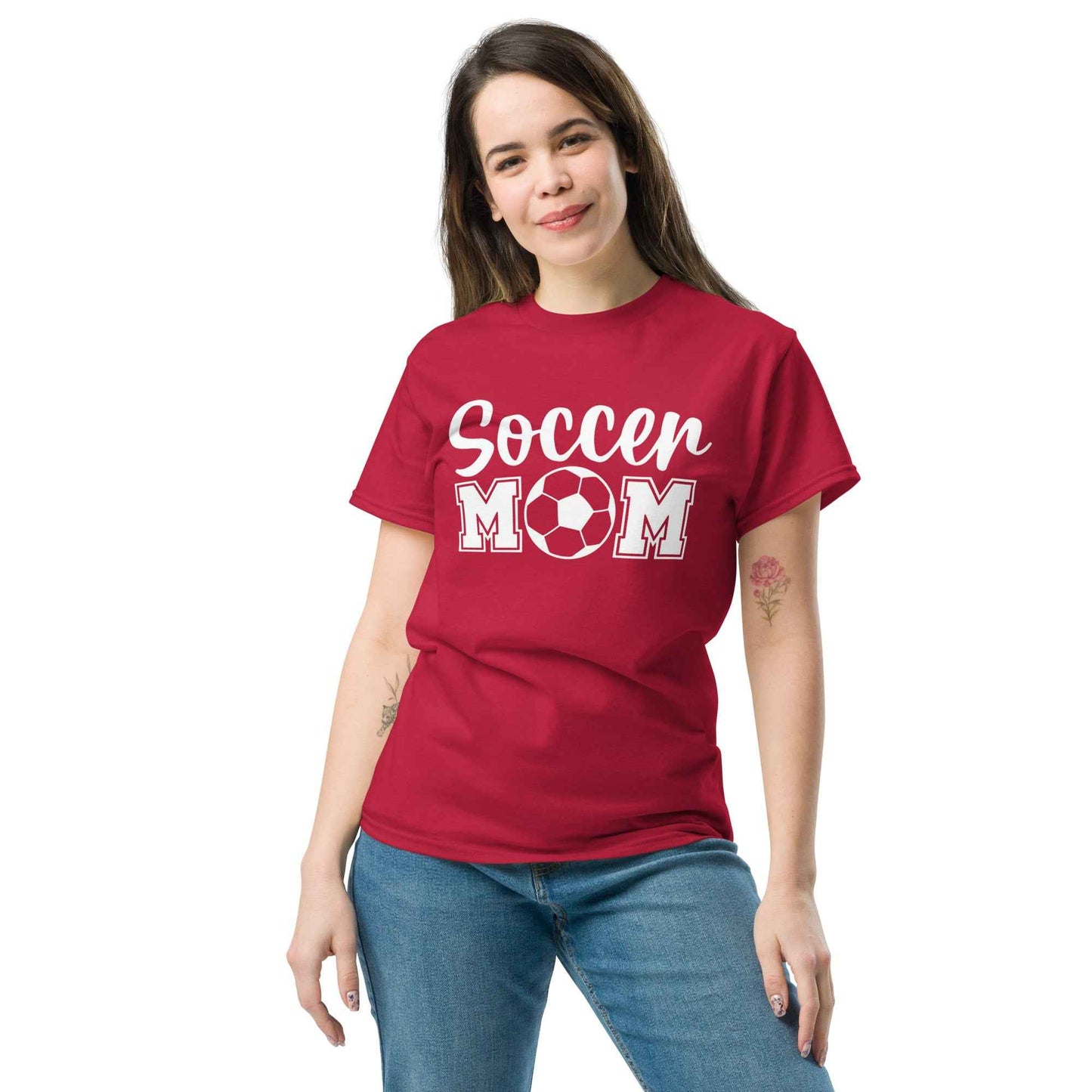 Soccer Mom Print Tshirt Style B White Print