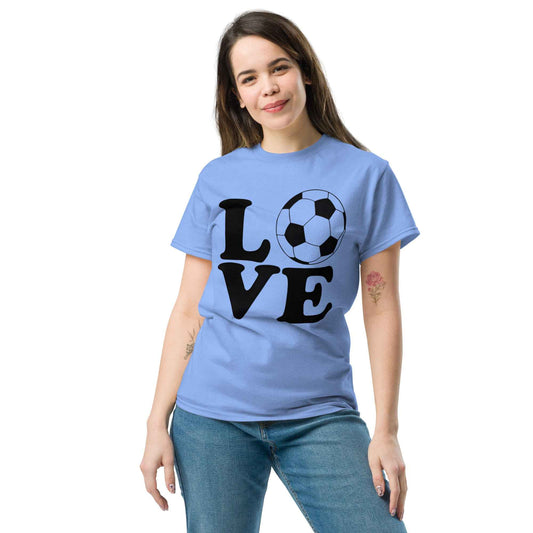Love Soccer Tshirt Black Print
