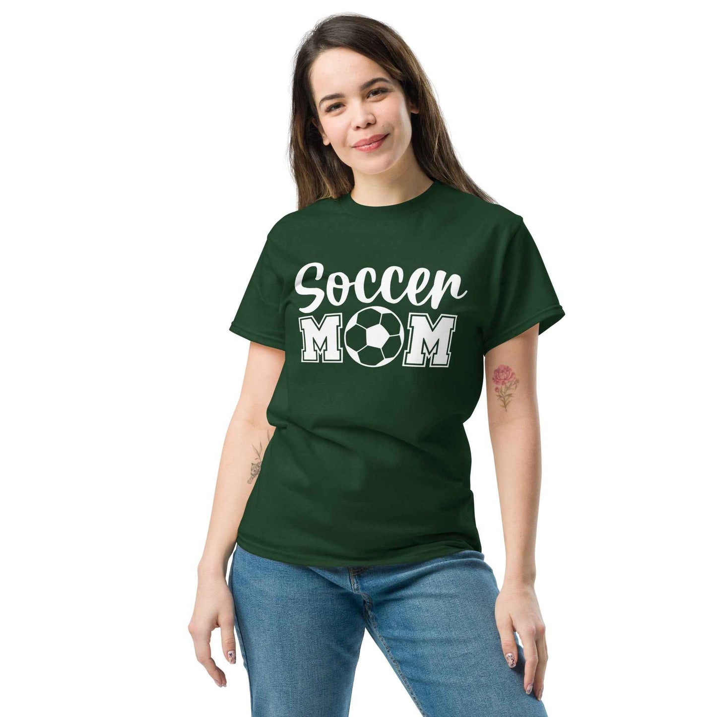 Soccer Mom Print Tshirt Style B White Print