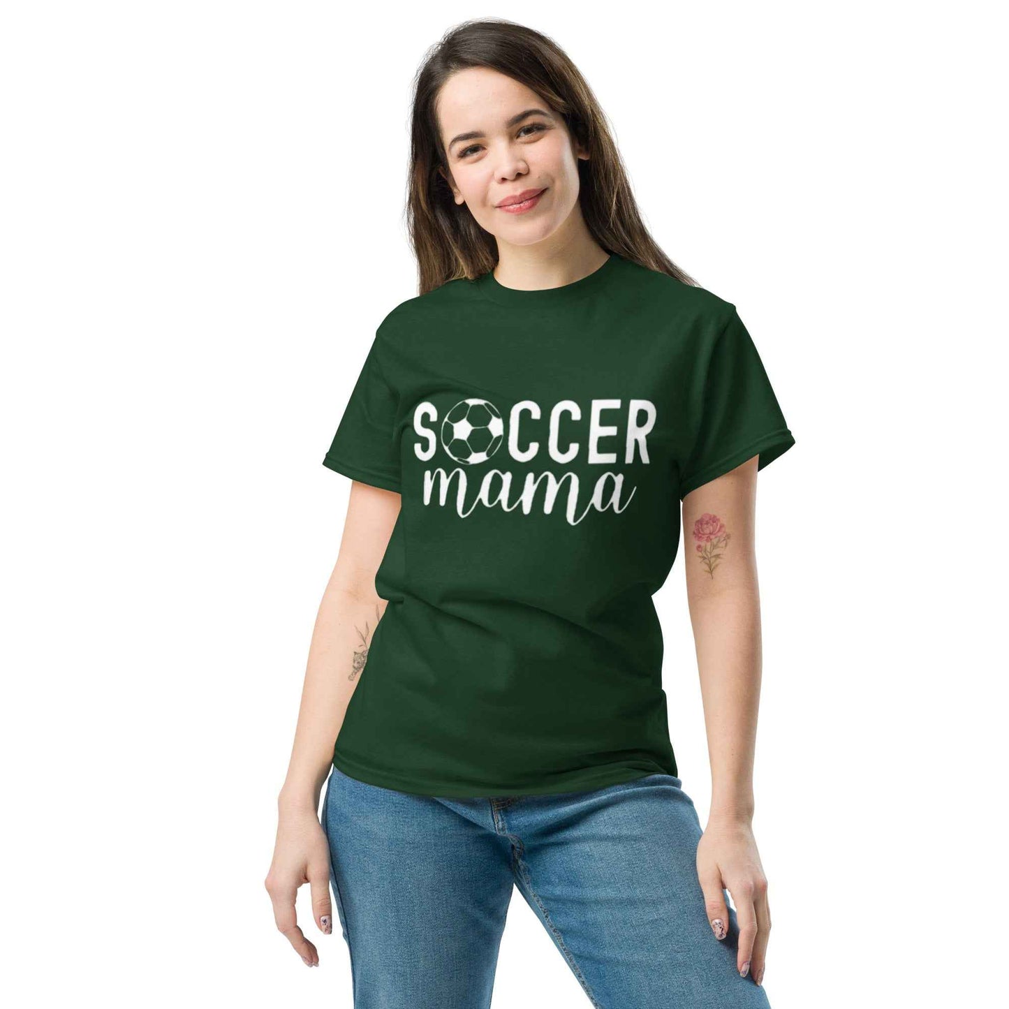 Soccer Mama Tshirt White Print
