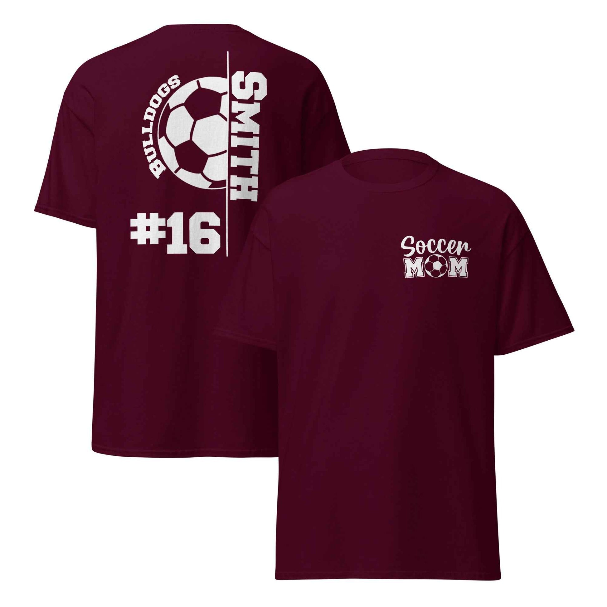 Soccer Mom Support TShirt White Print