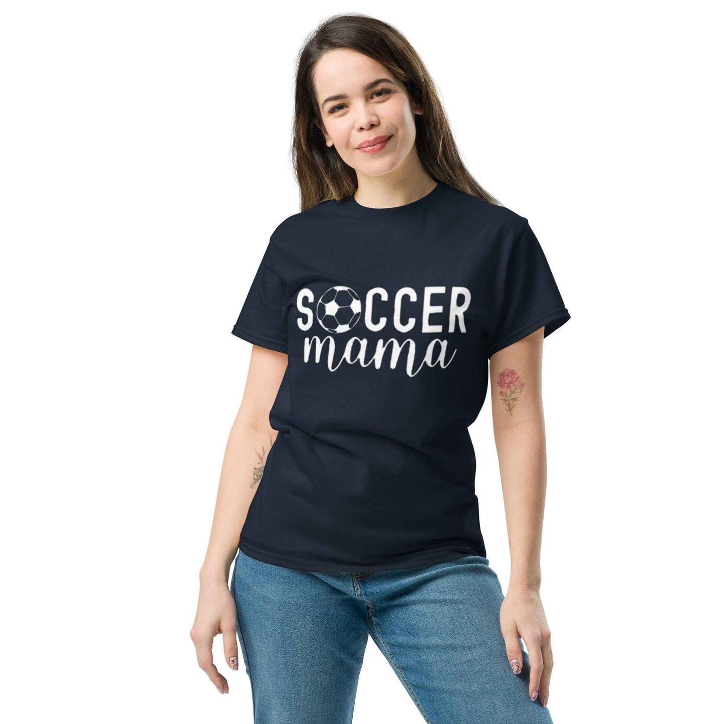 Soccer Mama Tshirt White Print