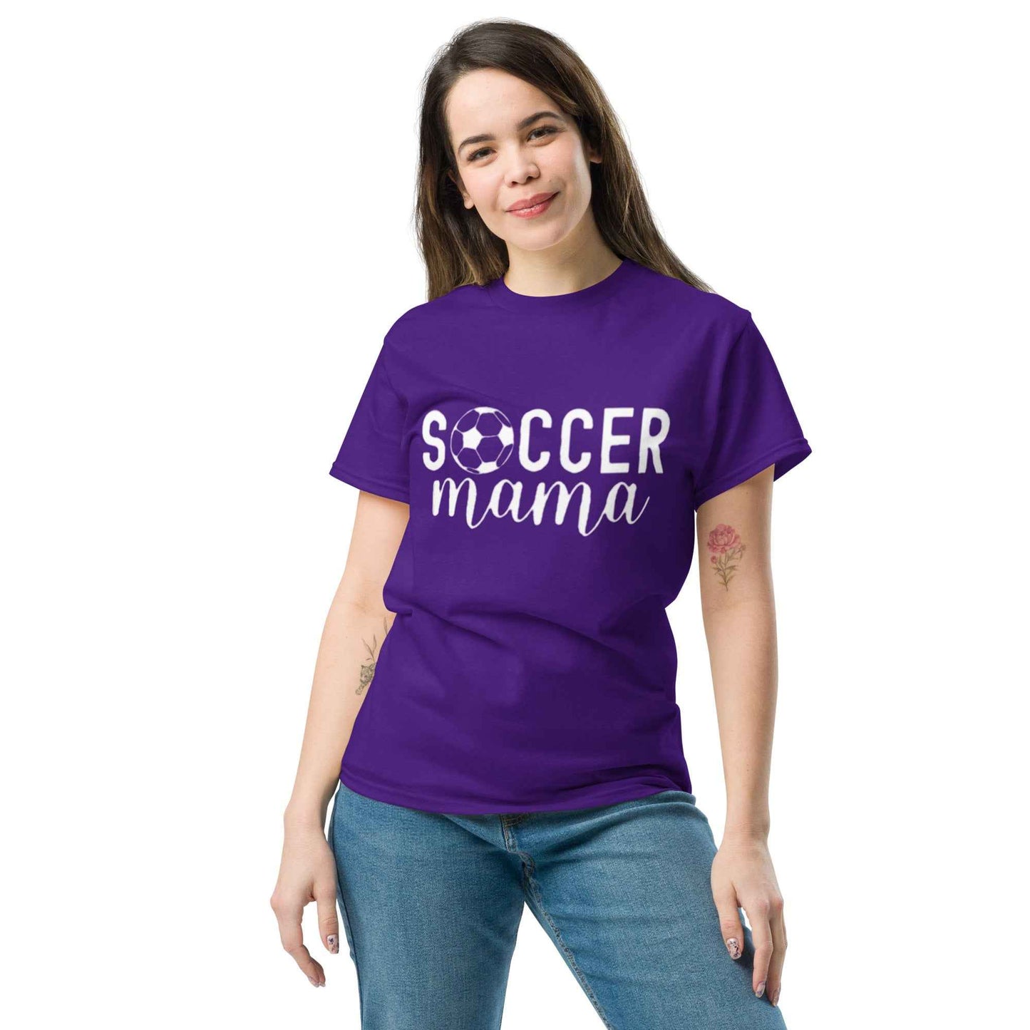 Soccer Mama Tshirt White Print