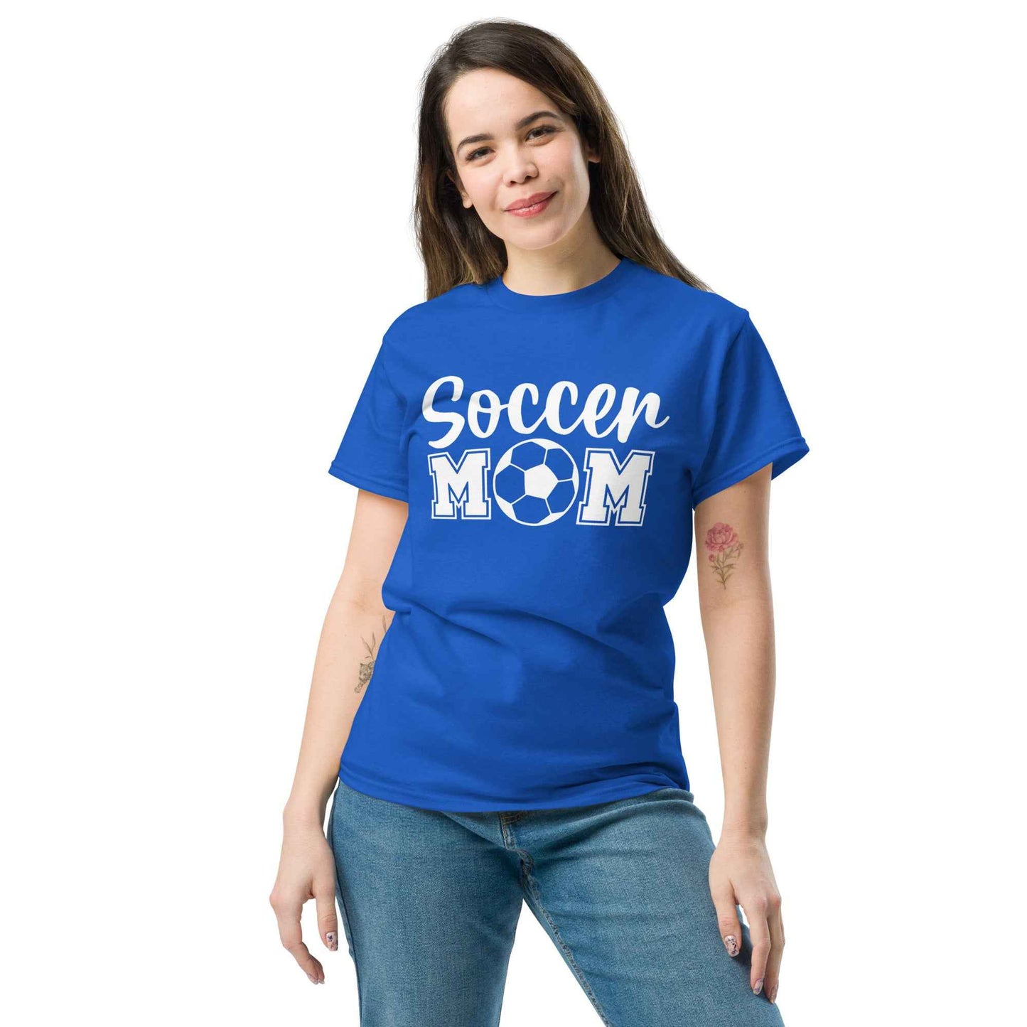 Soccer Mom Print Tshirt Style B White Print