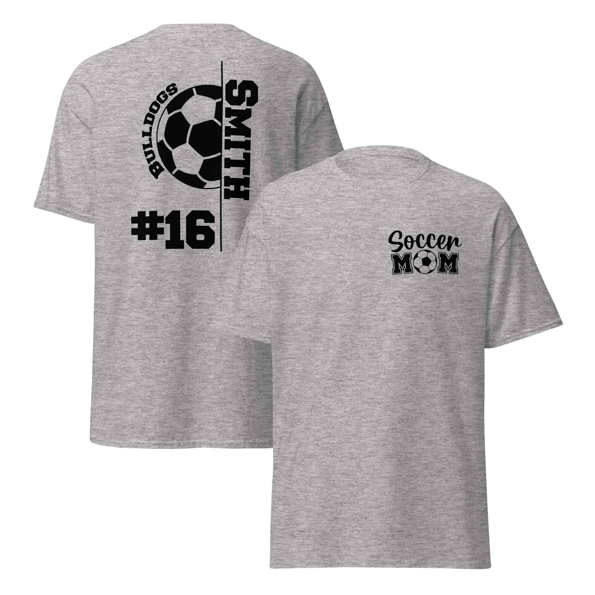 Soccer Mom Support TShirt Black Print