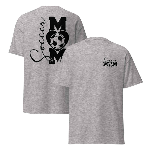 Soccer Mom Vertical Back Tshirt Black Print