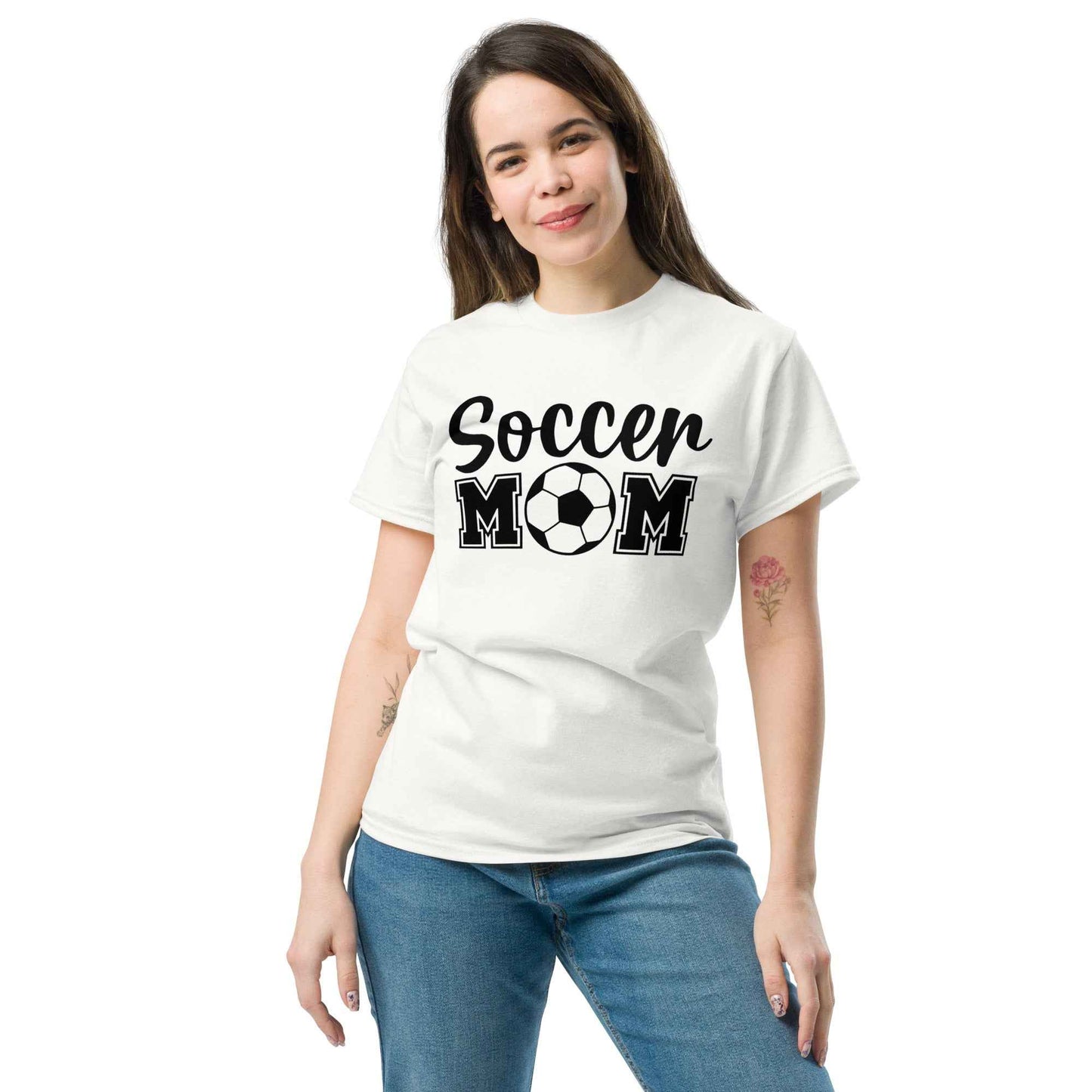 Soccer Mom Print Tshirt Style B Black Print