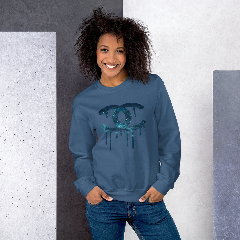 CC Drip Sweatshirt - Turquoise