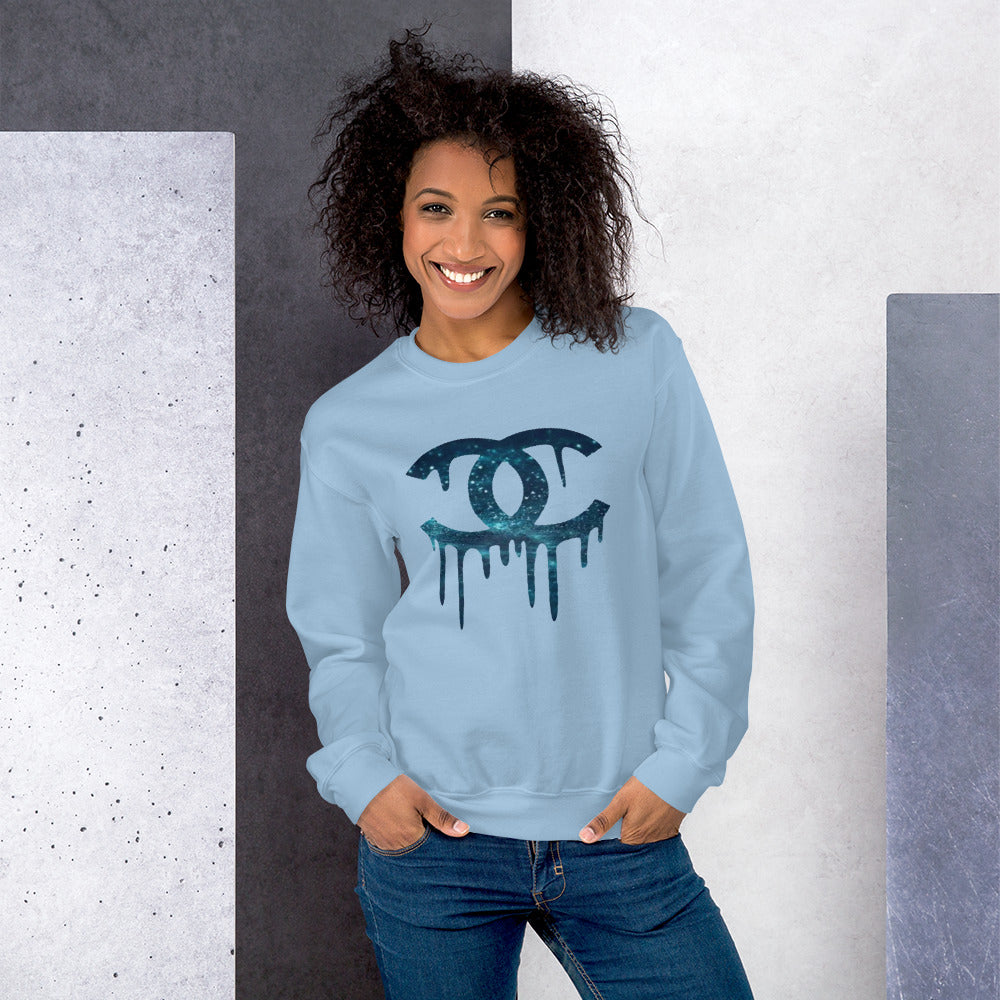 CC Drip Sweatshirt - Turquoise