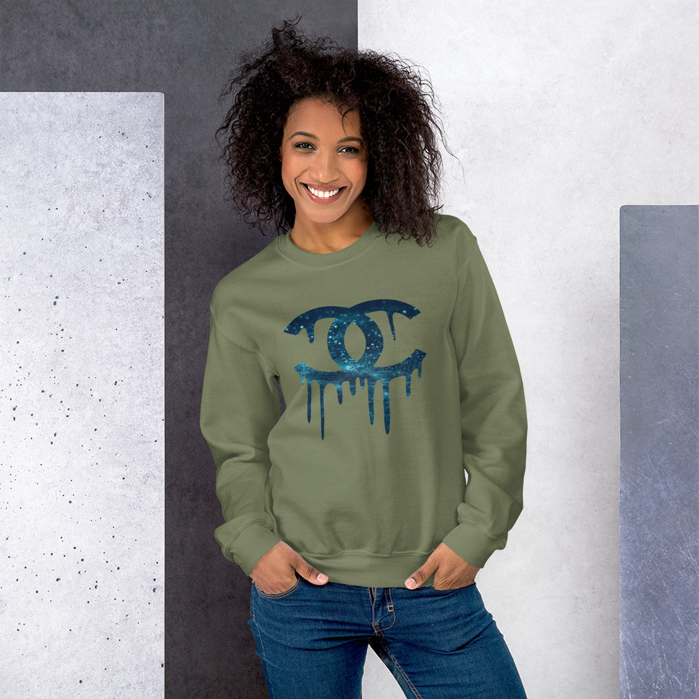 CC Drip Sweatshirt - Turquoise