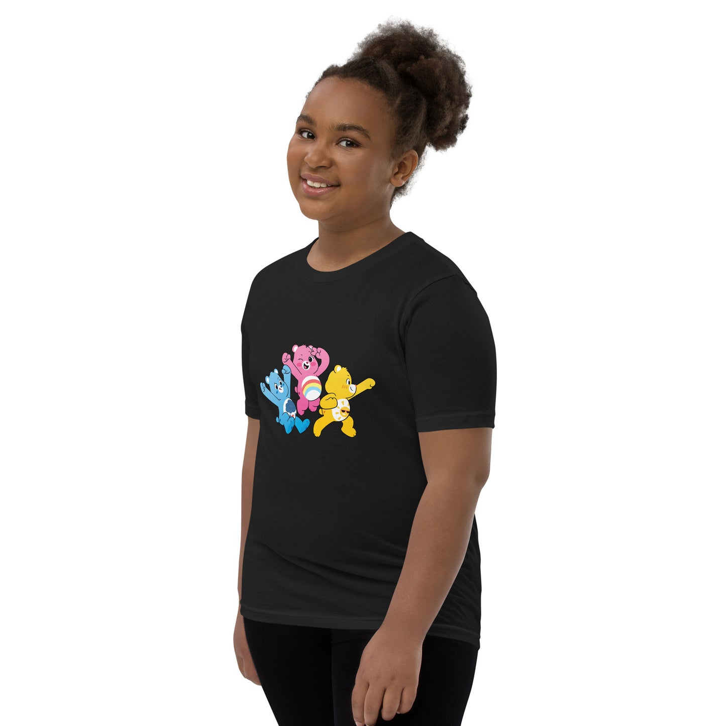 Grumpy, Cheer, and Sunshine Bear Youth Short Sleeve T-Shirt