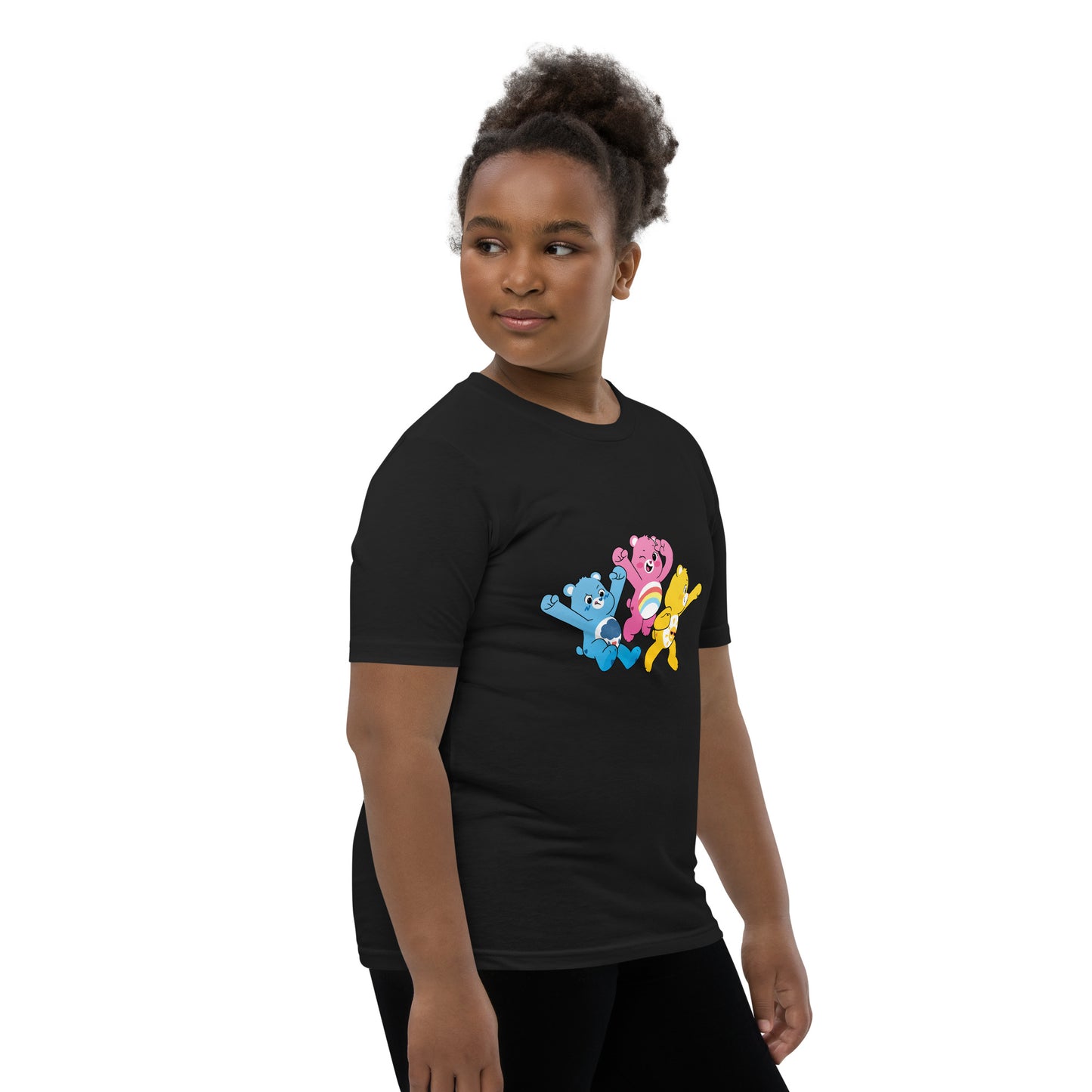 Grumpy, Cheer, and Sunshine Bear Youth Short Sleeve T-Shirt