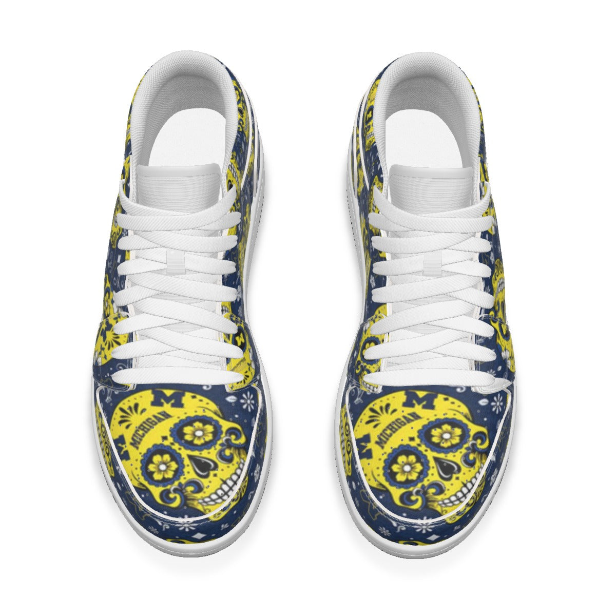 Women's Michigan Sugar Skull Low State Leather Stitching Shoes