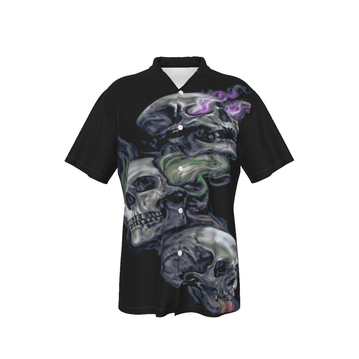 Men's Triple Skull Button Up Shirt