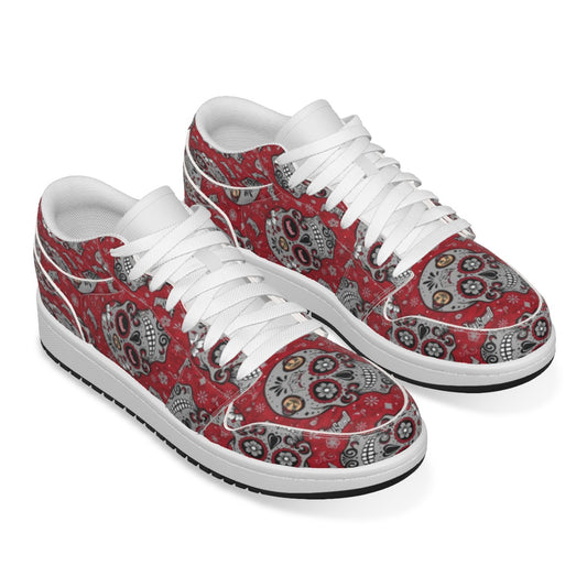 Women's OSU Sugar Skulls Low State Leather Stitched Shoes