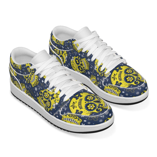 Women's Michigan Sugar Skull Low State Leather Stitching Shoes